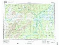 Sleetmute Alaska Historical topographic map, 1:250000 scale, 1 X 3 Degree, Year 1954