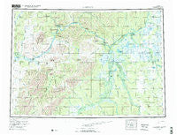 Sleetmute Alaska Historical topographic map, 1:250000 scale, 1 X 3 Degree, Year 1954