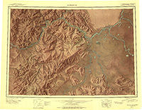 Sleetmute Alaska Historical topographic map, 1:250000 scale, 1 X 3 Degree, Year 1950