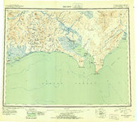 Solomon Alaska Historical topographic map, 1:250000 scale, 1 X 3 Degree, Year 1951