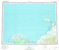 St Michael Alaska Historical topographic map, 1:250000 scale, 1 X 3 Degree, Year 1952