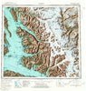 Sumdum Alaska Historical topographic map, 1:250000 scale, 1 X 2 Degree, Year 1952