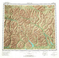 Survey Pass Alaska Historical topographic map, 1:250000 scale, 1 X 3 Degree, Year 1956