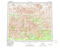 Survey Pass Alaska Historical topographic map, 1:250000 scale, 1 X 3 Degree, Year 1956