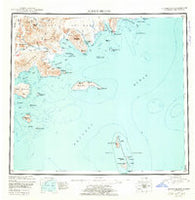 Sutwik Island Alaska Historical topographic map, 1:250000 scale, 1 X 2 Degree, Year 1951