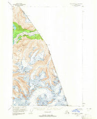 Taku River A-4 Alaska Historical topographic map, 1:63360 scale, 15 X 15 Minute, Year 1951