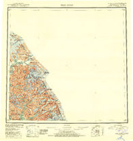 Taku River Alaska Historical topographic map, 1:250000 scale, 1 X 2 Degree, Year 1953
