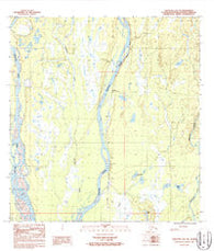 Talkeetna B-1 NE Alaska Historical topographic map, 1:25000 scale, 7.5 X 7.5 Minute, Year 1987