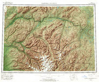 Talkeetna Mountains Alaska Historical topographic map, 1:250000 scale, 1 X 3 Degree, Year 1966