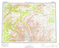Talkeetna Mountains Alaska Historical topographic map, 1:250000 scale, 1 X 3 Degree, Year 1954