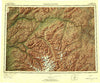 Talkeetna Mountains Alaska Historical topographic map, 1:250000 scale, 1 X 3 Degree, Year 1954