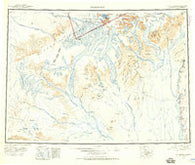 Talkeetna Alaska Historical topographic map, 1:250000 scale, 1 X 3 Degree, Year 1950