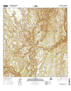 Talkeetna A-2 NW Alaska Current topographic map, 1:25000 scale, 7.5 X 7.5 Minute, Year 2016