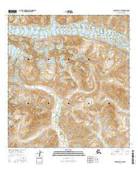 Talkeetna D-1 NW Alaska Current topographic map, 1:25000 scale, 7.5 X 7.5 Minute, Year 2016
