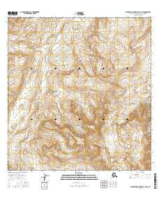 Talkeetna Mountains A-2 NW Alaska Current topographic map, 1:25000 scale, 7.5 X 7.5 Minute, Year 2016