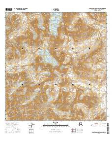 Talkeetna Mountains A-3 NE Alaska Current topographic map, 1:25000 scale, 7.5 X 7.5 Minute, Year 2016