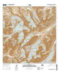 Talkeetna Mountains A-4 NE Alaska Current topographic map, 1:25000 scale, 7.5 X 7.5 Minute, Year 2016