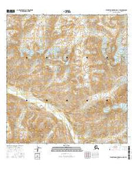 Talkeetna Mountains A-4 NW Alaska Current topographic map, 1:25000 scale, 7.5 X 7.5 Minute, Year 2016