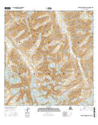 Talkeetna Mountains A-4 SW Alaska Current topographic map, 1:25000 scale, 7.5 X 7.5 Minute, Year 2016