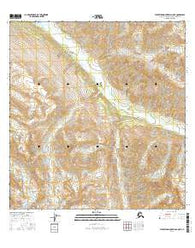 Talkeetna Mountains A-5 NE Alaska Current topographic map, 1:25000 scale, 7.5 X 7.5 Minute, Year 2016
