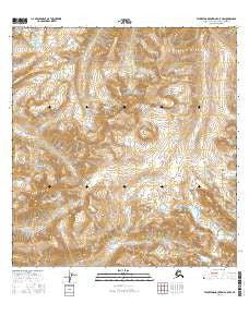 Talkeetna Mountains A-5 NW Alaska Current topographic map, 1:25000 scale, 7.5 X 7.5 Minute, Year 2016