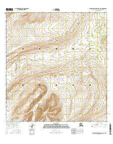 Talkeetna Mountains B-2 NE Alaska Current topographic map, 1:25000 scale, 7.5 X 7.5 Minute, Year 2016