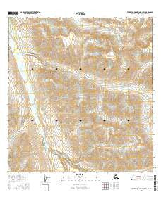 Talkeetna Mountains B-3 SW Alaska Current topographic map, 1:25000 scale, 7.5 X 7.5 Minute, Year 2016