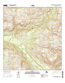 Talkeetna Mountains B-5 NW Alaska Current topographic map, 1:25000 scale, 7.5 X 7.5 Minute, Year 2016