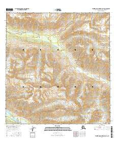 Talkeetna Mountains B-5 SE Alaska Current topographic map, 1:25000 scale, 7.5 X 7.5 Minute, Year 2016