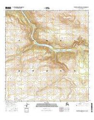 Talkeetna Mountains C-2 NE Alaska Current topographic map, 1:25000 scale, 7.5 X 7.5 Minute, Year 2016