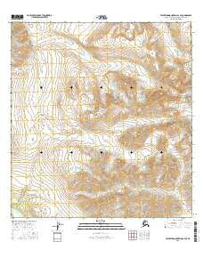 Talkeetna Mountains C-4 SE Alaska Current topographic map, 1:25000 scale, 7.5 X 7.5 Minute, Year 2016