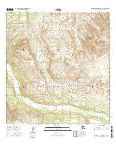 Talkeetna Mountains C-4 SW Alaska Current topographic map, 1:25000 scale, 7.5 X 7.5 Minute, Year 2016