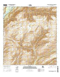 Talkeetna Mountains C-6 NE Alaska Current topographic map, 1:25000 scale, 7.5 X 7.5 Minute, Year 2016