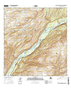 Talkeetna Mountains C-6 NW Alaska Current topographic map, 1:25000 scale, 7.5 X 7.5 Minute, Year 2016