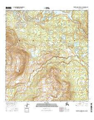 Talkeetna Mountains D-1 NW Alaska Current topographic map, 1:25000 scale, 7.5 X 7.5 Minute, Year 2016
