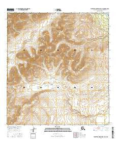 Talkeetna Mountains D-2 NE Alaska Current topographic map, 1:25000 scale, 7.5 X 7.5 Minute, Year 2016