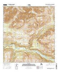 Talkeetna Mountains D-2 SW Alaska Current topographic map, 1:25000 scale, 7.5 X 7.5 Minute, Year 2016