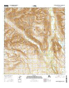 Talkeetna Mountains D-4 NE Alaska Current topographic map, 1:25000 scale, 7.5 X 7.5 Minute, Year 2016