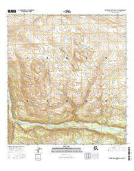 Talkeetna Mountains D-4 SW Alaska Current topographic map, 1:25000 scale, 7.5 X 7.5 Minute, Year 2016