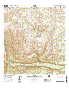 Talkeetna Mountains D-4 SW Alaska Current topographic map, 1:25000 scale, 7.5 X 7.5 Minute, Year 2016