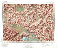 Tanacross Alaska Historical topographic map, 1:250000 scale, 1 X 3 Degree, Year 1956
