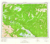 Tanacross Alaska Historical topographic map, 1:250000 scale, 1 X 3 Degree, Year 1964