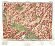 Tanacross Alaska Historical topographic map, 1:250000 scale, 1 X 3 Degree, Year 1964