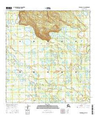 Tanacross A-3 SW Alaska Current topographic map, 1:25000 scale, 7.5 X 7.5 Minute, Year 2016