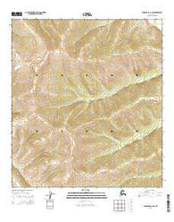 Tanacross B-1 SW Alaska Current topographic map, 1:25000 scale, 7.5 X 7.5 Minute, Year 2015