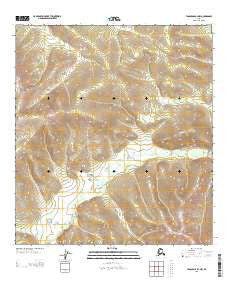 Tanacross B-2 NW Alaska Current topographic map, 1:25000 scale, 7.5 X 7.5 Minute, Year 2013