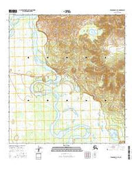 Tanacross B-4 SE Alaska Current topographic map, 1:25000 scale, 7.5 X 7.5 Minute, Year 2016