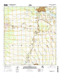 Tanacross B-4 SW Alaska Current topographic map, 1:25000 scale, 7.5 X 7.5 Minute, Year 2016