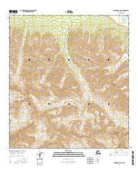 Tanacross B-6 SE Alaska Current topographic map, 1:25000 scale, 7.5 X 7.5 Minute, Year 2016