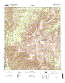 Tanacross C-5 SE Alaska Current topographic map, 1:25000 scale, 7.5 X 7.5 Minute, Year 2013